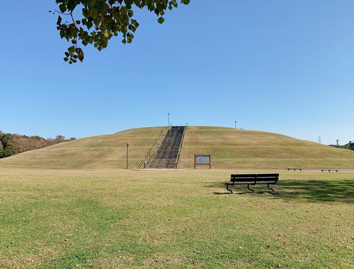 避難マウンド全景